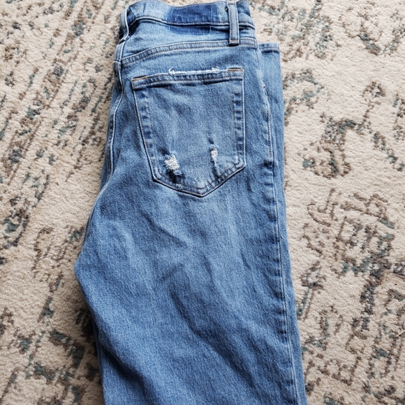 Abercrombie 90s ultra high rise straight jeans criss cross waist - Picture 5 of 6